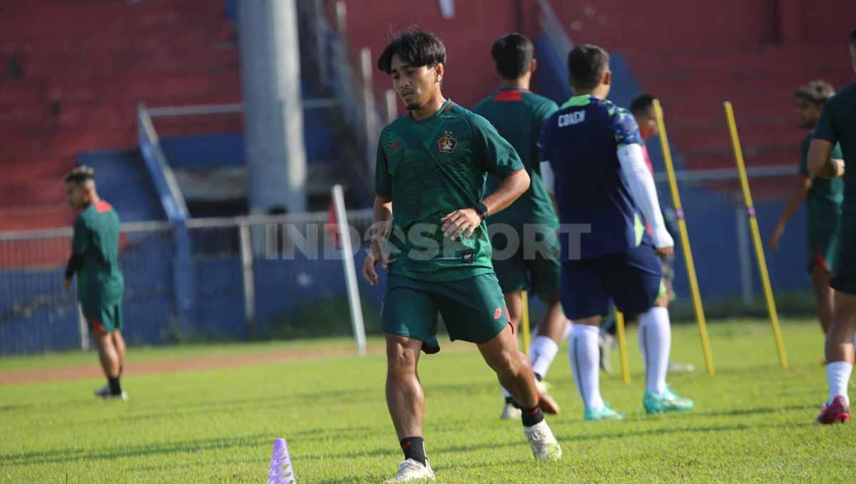 Persik Kediri saat latihan. Foto: Ian Setiawan/Indosport.com