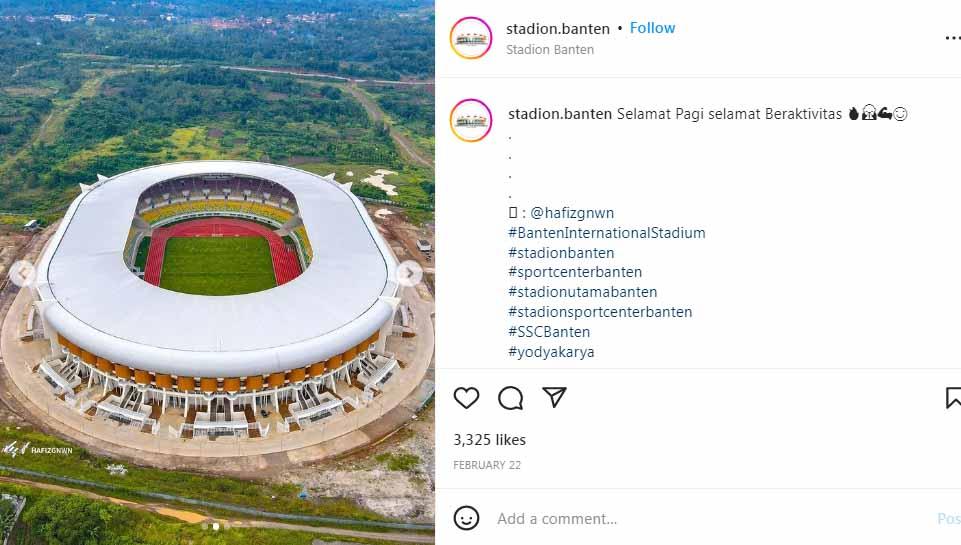 Stadion Banten International. Foto: Instagram@stadion.banten - INDOSPORT