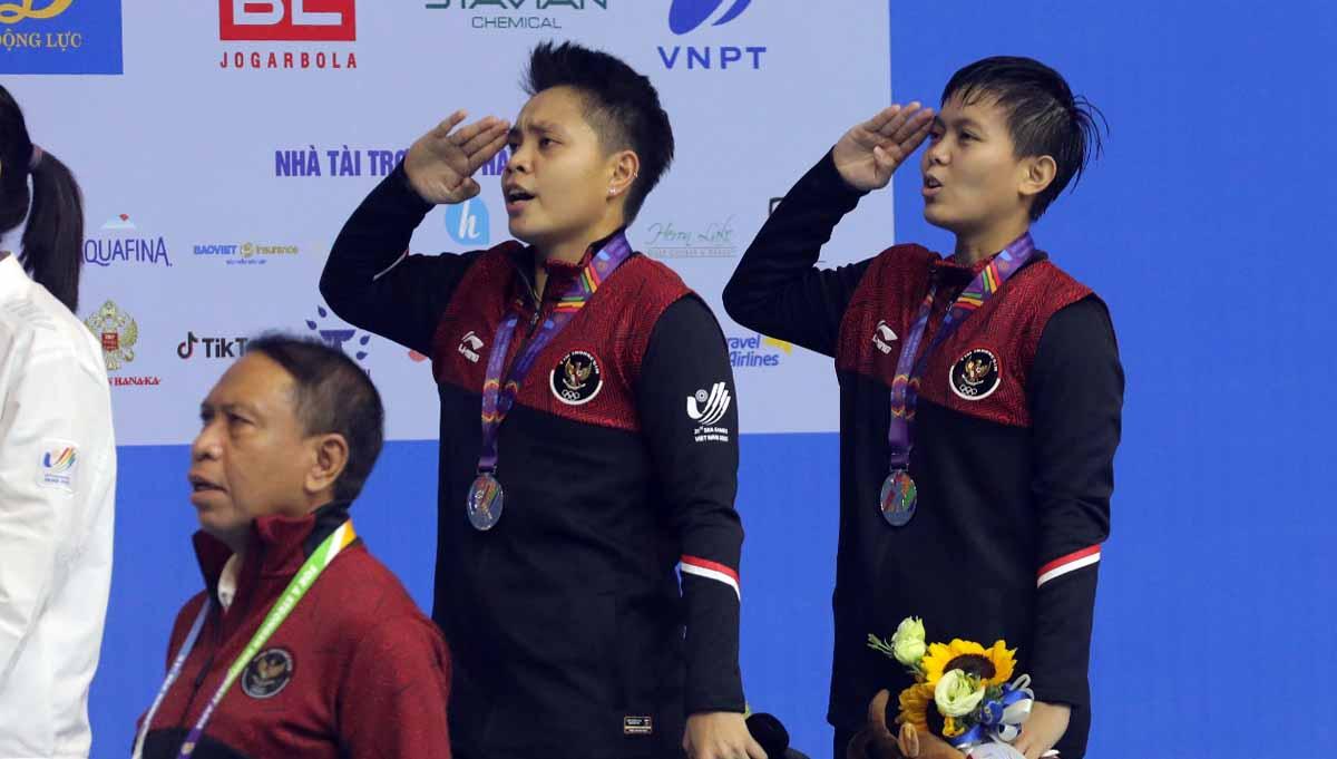 Pebulu tangkis Indonesia, Apriyani Rahayu/Siti Fadia Silva Ramadhanti. Foto: PBSI