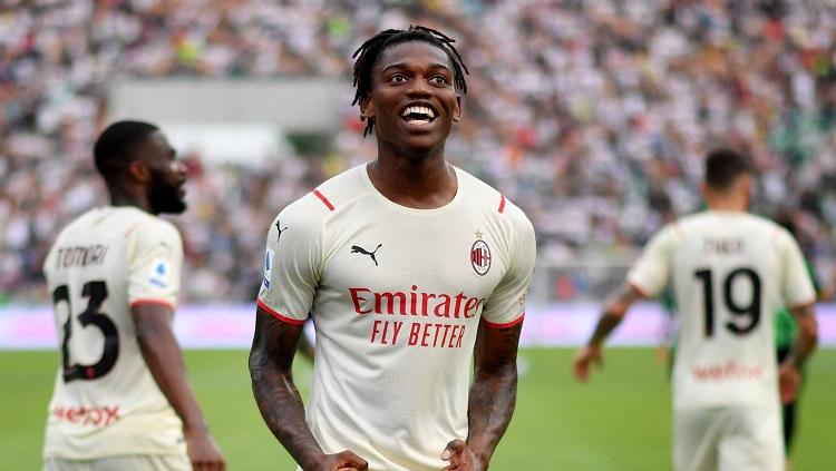 Indosport - Rafael Leao di laga Liga Italia Sassuolo vs AC Milan (REUTERS/Daniele Mascolo)