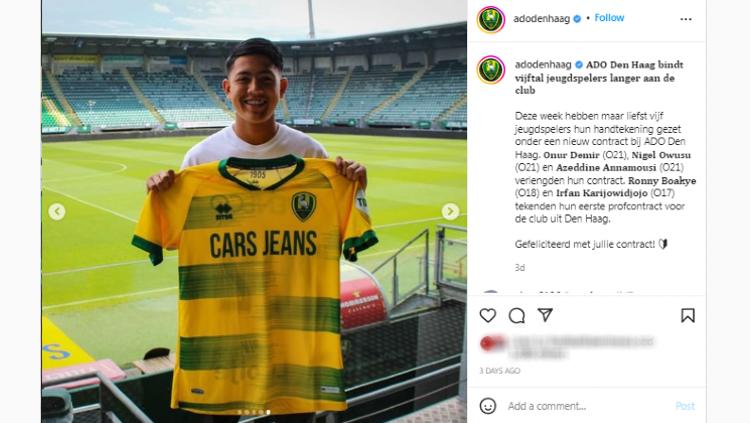 Profil singkat serta perjalanan karier Irfan Karijowidjojo, sang gelandang muda berdarah Jawa sekaligus opsi Timnas Indonesia yang dikontrak klub Liga Belanda.