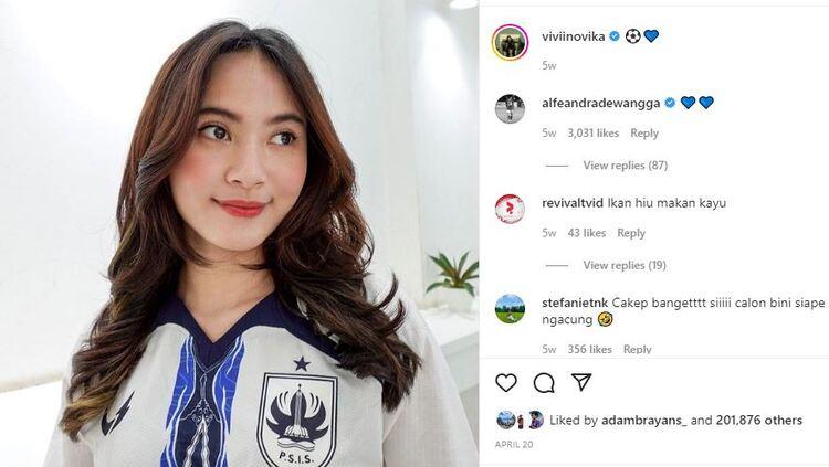 Vivi Novika, kekasih dari Alfeandra Dewangga