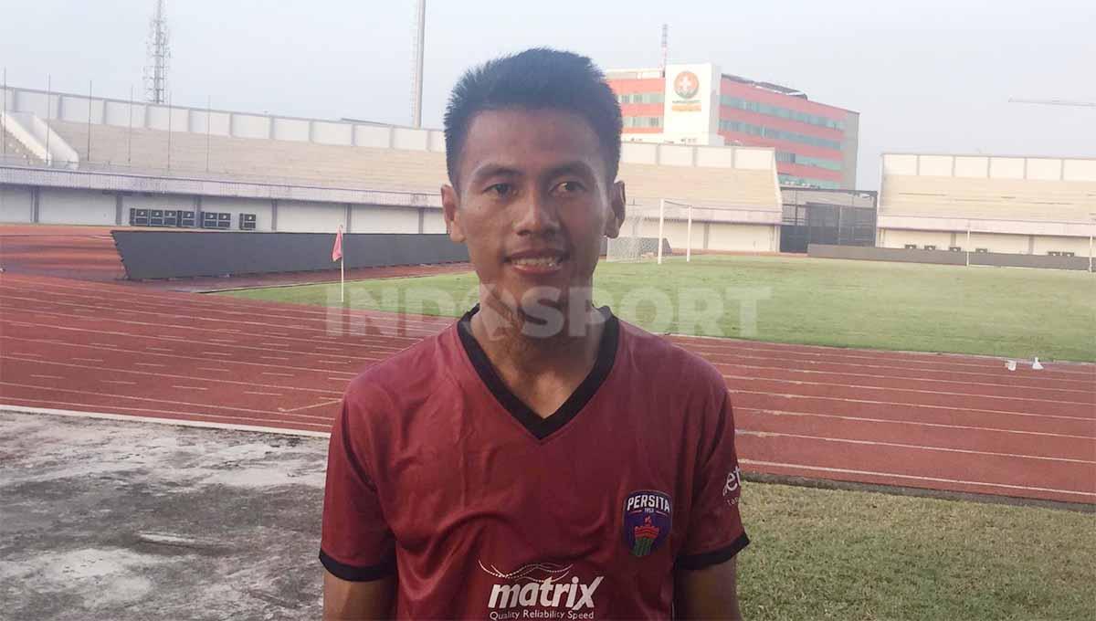 Pemain gelandang Persita, Ghozali Siregar. Foto: Petrus Manus Da' Yerimon/Indosport.com