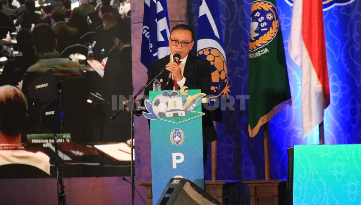 Ketua Umum PSSI, Mochamad Iriawan saat Kongres Biasa PSSI 2022 di The Trans Luxury Hotel, Kota Bandung, Senin (30/05/22). Foto: Arif Rahman/Indosport.com