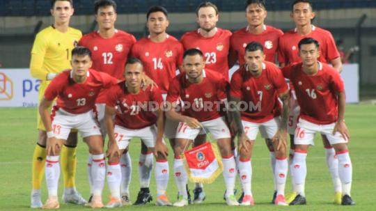 Timnas Indonesia vs Bangladesh di Stadion Si Jalak Harupat, Kabupaten Bandung, Rabu (01/06/22).