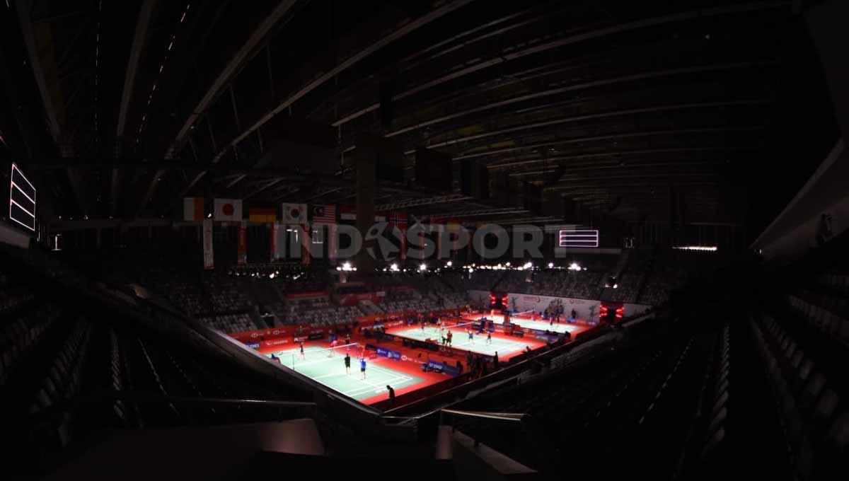 Suasana Istora Senayan jelang Indonesia Masters 2022, Senin (06/06/22). Foto: Herry Ibrahim/Indosport.com
