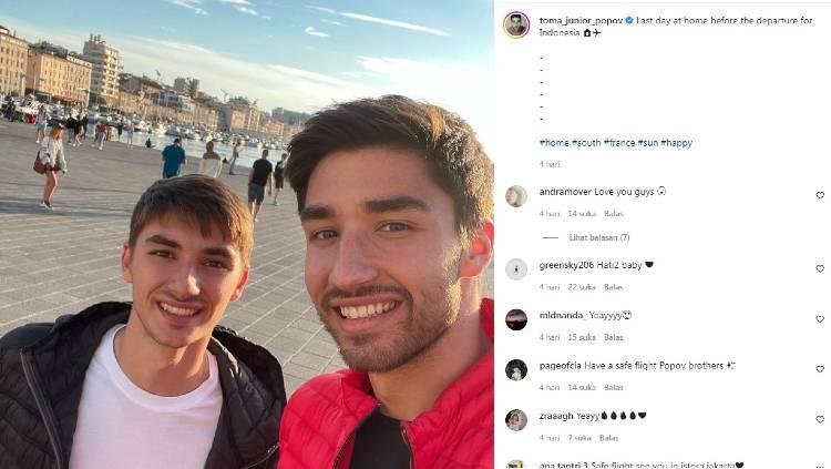 Ganda putra Prancis, Toma Junior Popov dan Christo Popov.