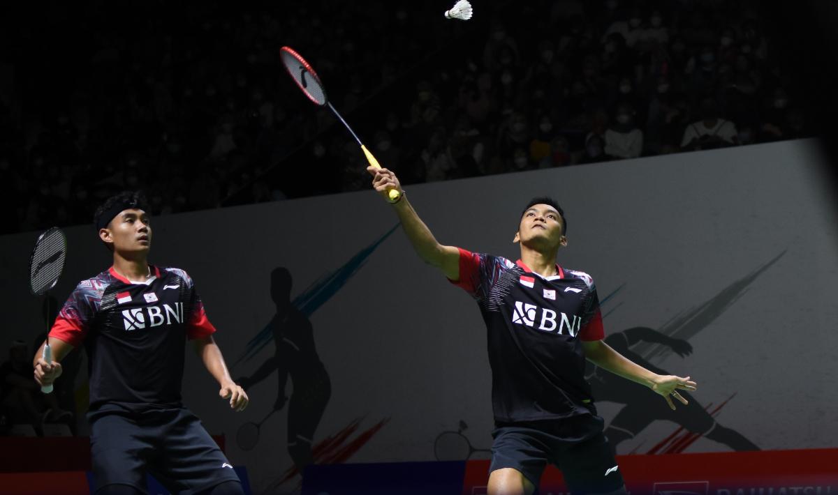Ganda tuan rumah, Goh V Shem/Low Juan Shen, langsung kena apes hingga mundur dari Malaysia Masters 2022 usai pulangkan Bagas Maulana/Muhammad Shohibul Fikri.