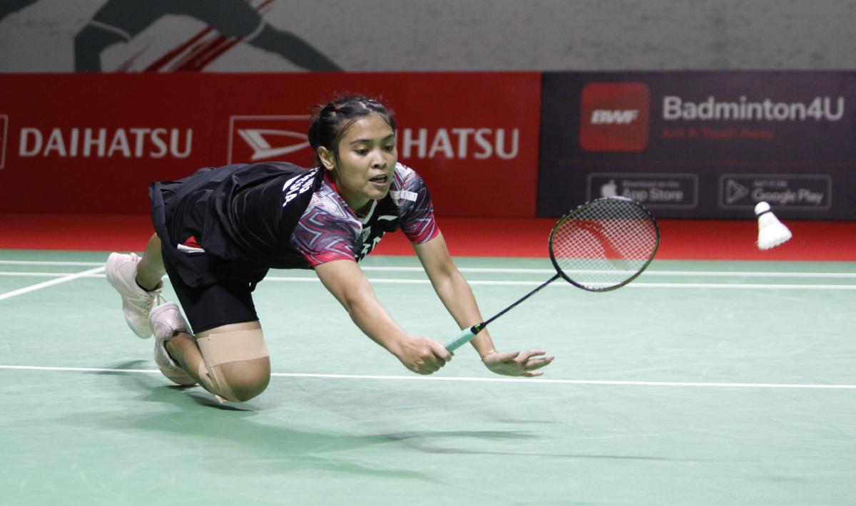 Main onfire hingga nyaris menang lawan Pusarla Venkata Sindhu, pebulutangkis Gregoria Mariska evaluasi penampilannya pasca kandas di Indonesia Masters 2022. - INDOSPORT