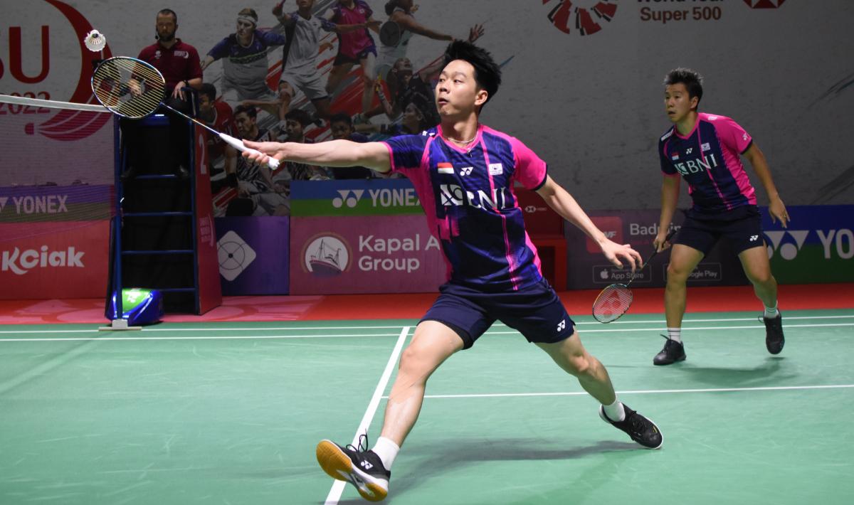 Ganda putra Indonesia, Kevin Sanjaya/Marcus Gideon.