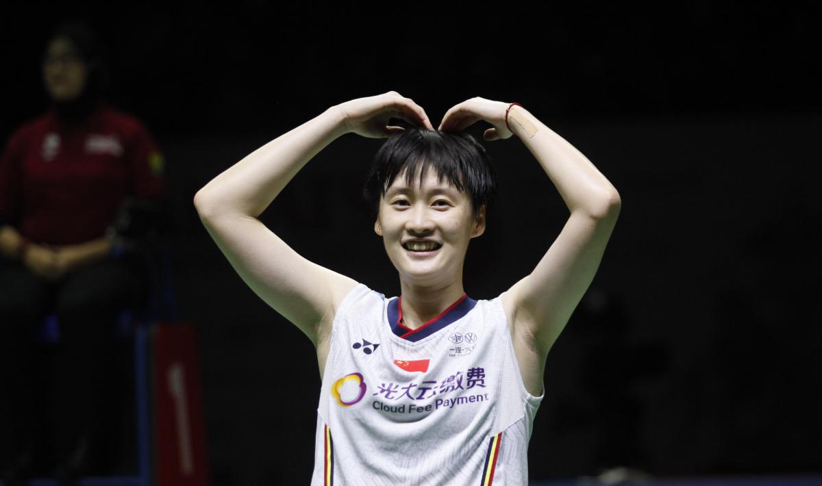 Pebulutangkis China, Chen Yu Fei juara tunggal putri Indonesia Masters 2022 di Istora Senayan, Minggu (12/06/22).