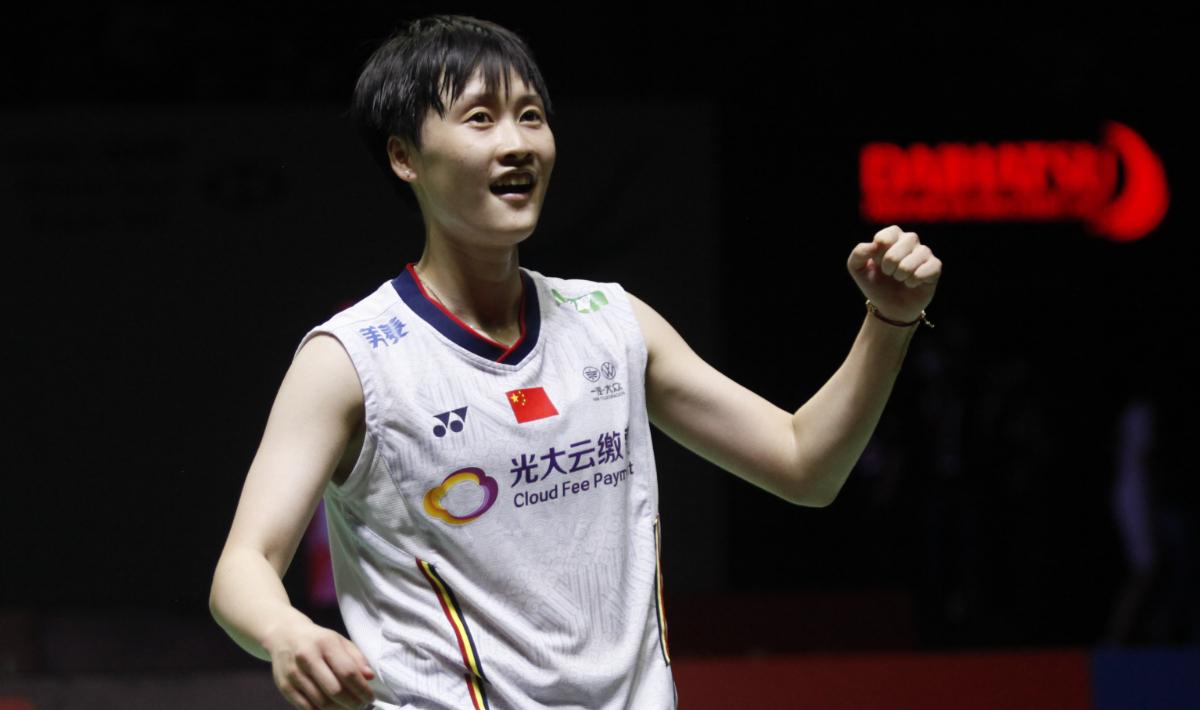 Pebulutangkis China, Chen Yu Fei menyumbang poin di final Piala Sudirman 2023. - INDOSPORT