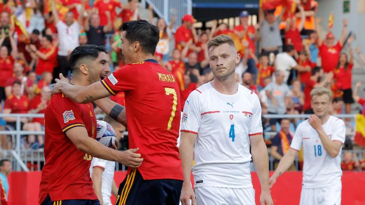 Pemain Spanyol, Carlos Soler, mengungkapkan bahwa golnya ke gawang Kosta Rika pada Piala Dunia 2022, didedikasikan untuk sahabatnya. REUTERS-Jon Nazca - INDOSPORT