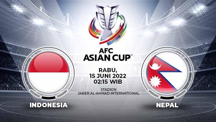 Pertandingan antara Indonesia vs Nepal (Kualifikasi Piala Asia).