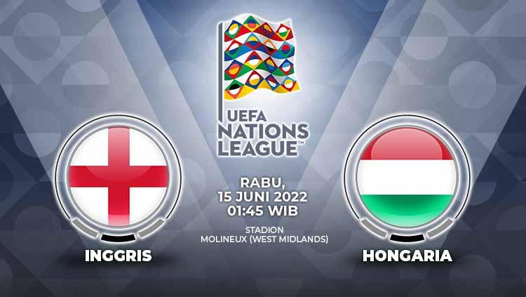 Berikut merupakan prediksi pertandingan UEFA Nations League antara Inggris vs Hungaria pada hari Rabu (14/06/22) dini hari WIB. - INDOSPORT