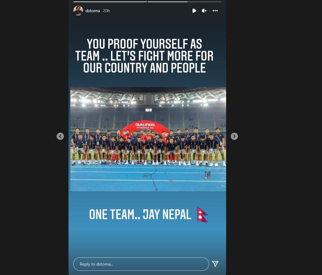 Jelang laga melawan Timnas Indonesia di Kualifikasi Piala Asia 2023, pelatih timnas Nepal, Abdullah Al Mutairi, mengalami serangan jantung. Copyright: Instagram @ @dstorna