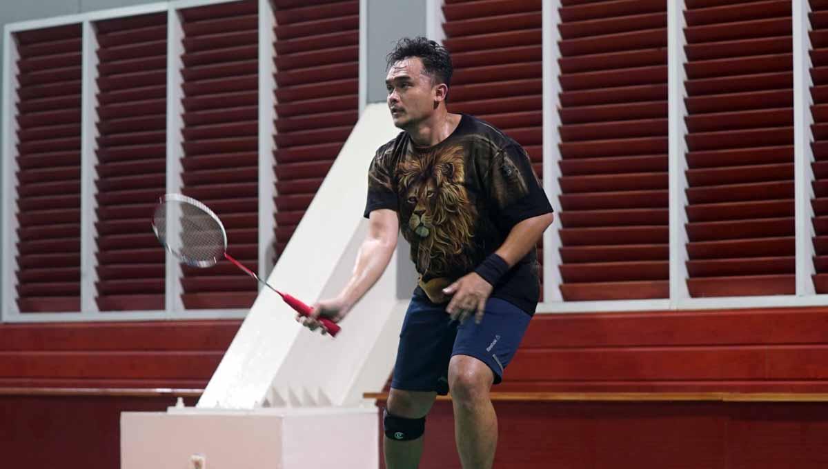 Mendekati pertandingan melawan Vincent Rompies, Agripina Prima makin meningkatkan pola latihan Valentino Simanjuntak.