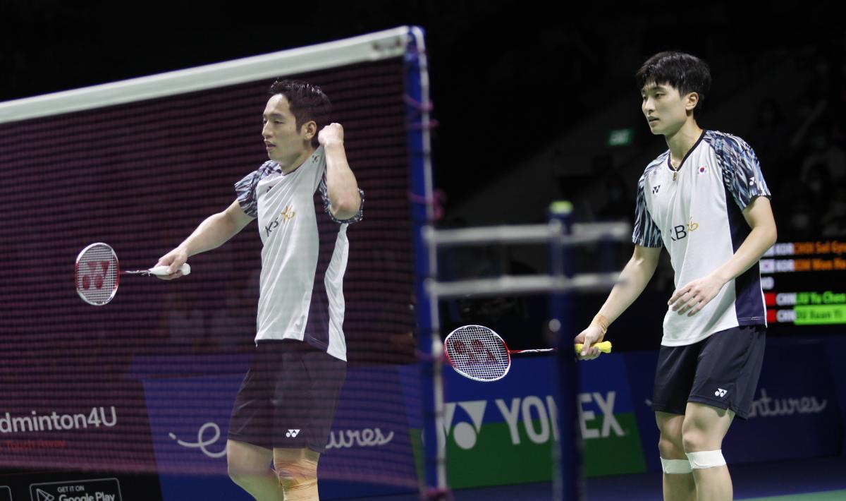 Ganda putra Korea, Choi Sol Gyu/Kim Won Ho lolos ke BWF World Tour Finals 2022.