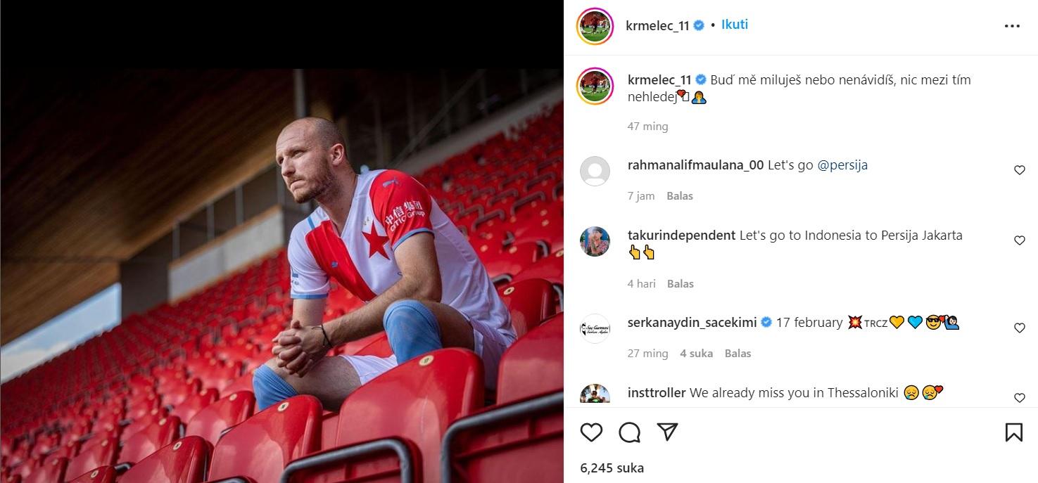 Bomber baru Persija Jakarta yakni Michael Krmencik.