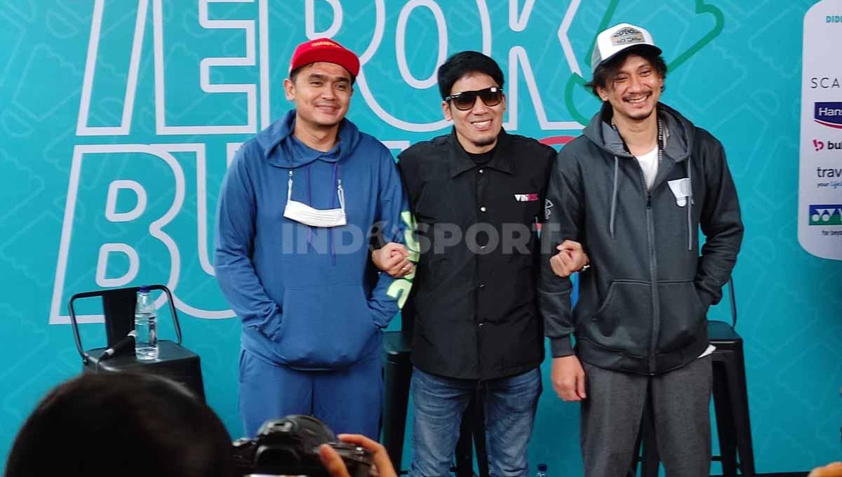 Konfrensi Pers Tepok Bulu 2022 Vincent Rompies vs Valentino Simanjuntak. Foto: Ivan Reinhard Manurung/INDOSPORT