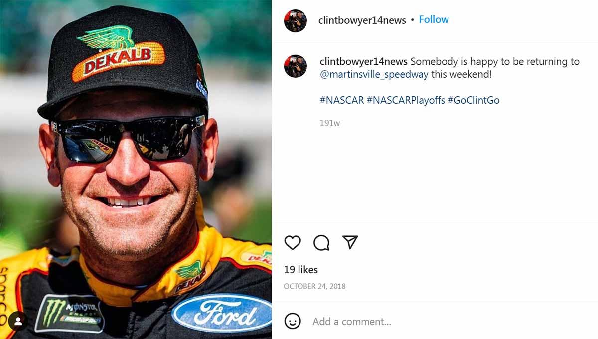 Mantan pembalap NASCAR, Clint Bowyer, terlibat dalam sebuah kecelakaan mobil fatal yang menewaskan seorang pejalan kaki. Foto: Instagram@clintbowyer14news - INDOSPORT