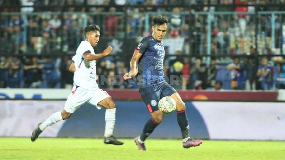 Laga persahabatan antara Arema FC vs Rans Nusantara di laga Trofeo Ronaldinho. Foto: Ian Setiawan/INDOSPORT