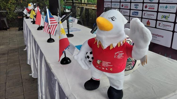 Suasana jumpa pers Transtama-Garuda International Cup 2 di ASIOP Training Ground, Senin (27/6/22).