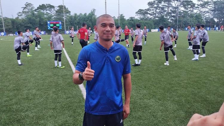Pelatih timnas Brunei Darussalam U-16, Hazmin Hamzah.