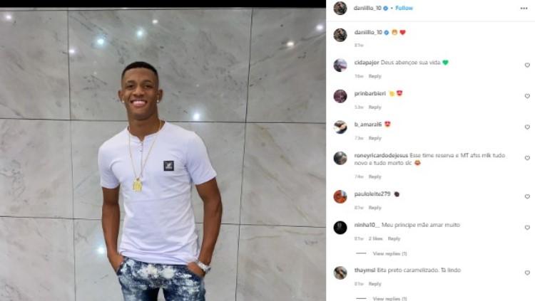 Danilo, pemain Palmeiras. Foto: instagram/daniillo_10.