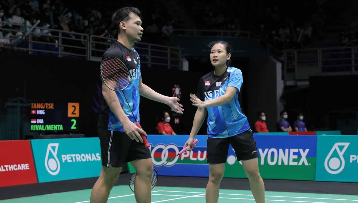 Berikut hasil Malaysia Masters 2022, di mana Rinov Rivaldy/Pitha Haningtyas Mentari gagal ke semifinal usai ditumbangkan Robin Tabeling/Selena Piek.