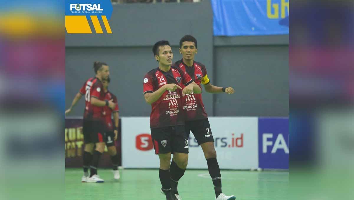 Pertandingan antara Pendekar United vs Black Steel di Liga Futsal Profesional 2021. Dimana Subhan Faidasa berhasil mencetak brace di laga ini. Foto: Instagram@federasifutsal_id
