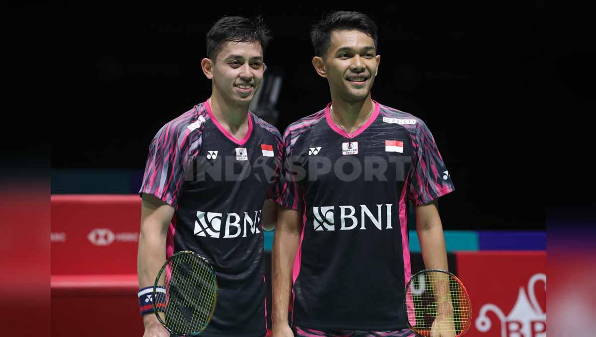Pasangan ganda putra Indonesia, Fajar Alfian/Muhammad Rian Ardianto di Malaysia Open 2022. Foto: PBSI - INDOSPORT