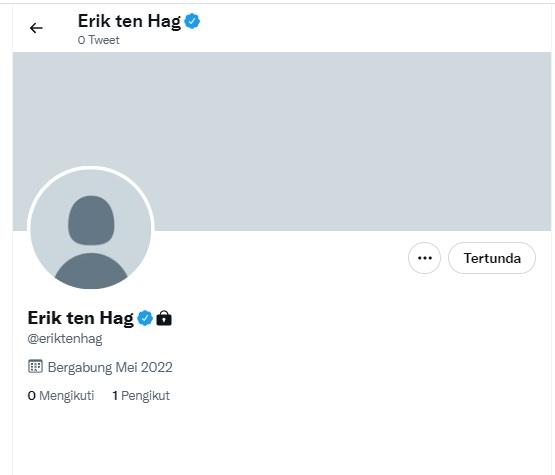 Akun media sosial Twitter, Erik ten Hag. Copyright: Twitter/eriktenhag