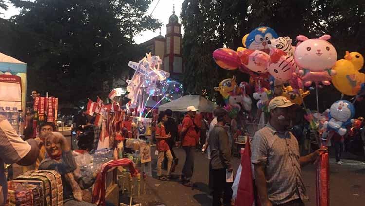 Suasana di Stadion Patriot jelang laga Timnas Indonesia U-19 vs Thailand di Piala AFF U-19 2022.