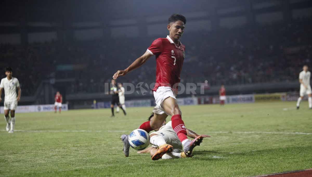 Pertandingan antara Timnas Indonesia U-19 vs Thailand U-19 Piala AFF U-19 di Stadion Patriot, Rabu (06/07/22). - INDOSPORT
