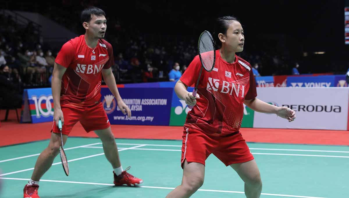 Berikut hasil pertandingan Malaysia Masters 2022 yang mempertemukan Rinov Rivaldy/Pitha Haningtyas vs Supak Jomkoh/Supssara Paewsampran pada Sabtu (09/07/22).