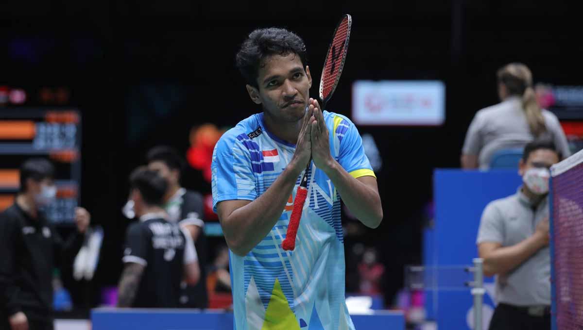Pebulutangkis tunggal putra Indonesia, Chico Aura Dwi Wardoyo di Malaysia Masters 2022, Jumat (08/07/22). Foto: PBSI
