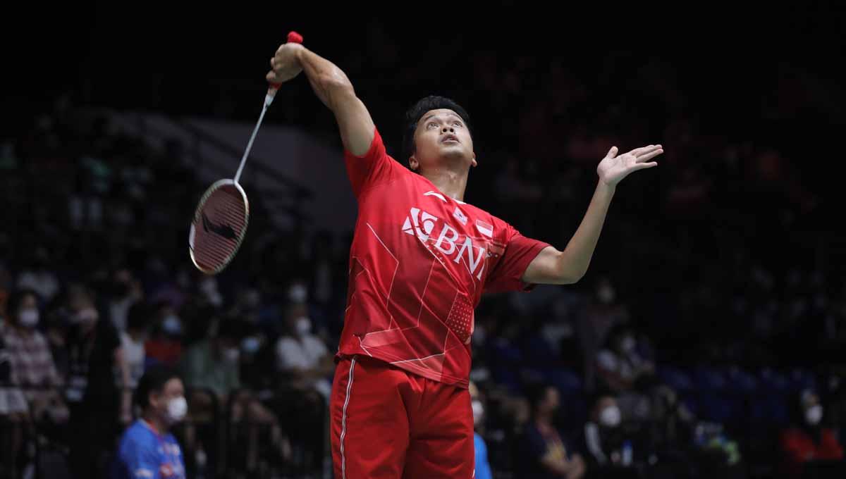 Dapat dukungan langsung dari pacarnya, Mitzi Abigail, Anthony Sinisuka Ginting siap taklukkan tuan rumah, Loh Kean Yew, di semifinal Singapore Open 2022?