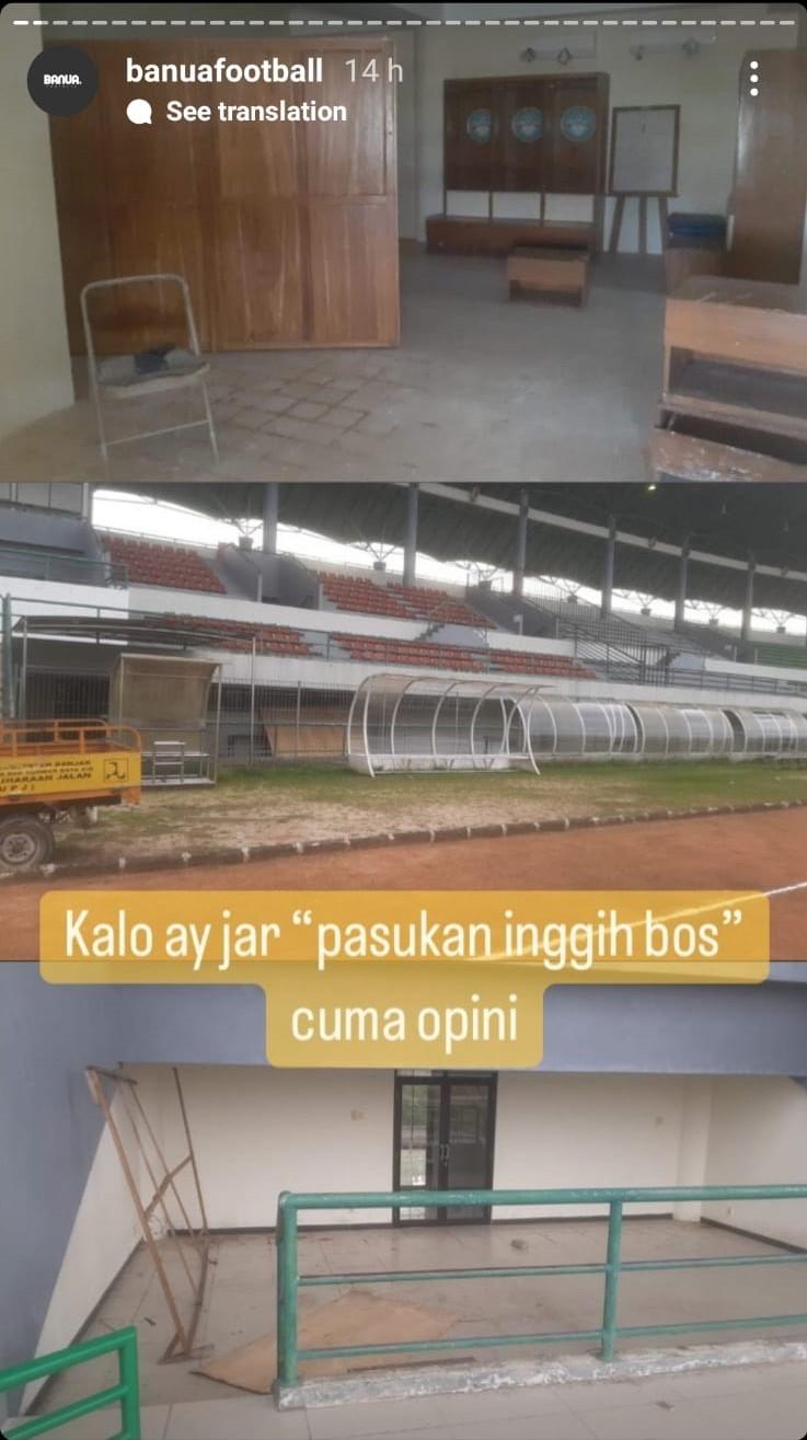 Penampakan Stadion Demang Lehman, markas Barito Putera jelang kick off Liga 1 2022. Copyright: Instagram @banuafootball