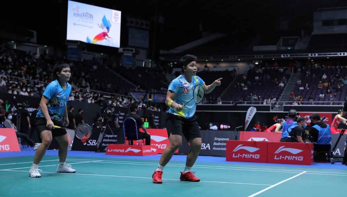 Kalahkan Thailand demi final Singapore Open 2022, perjuangan Apriyani Rahayu/Siti Fadia sampai jatuh bangun terjang cedera, buat media asing melempar pujian.