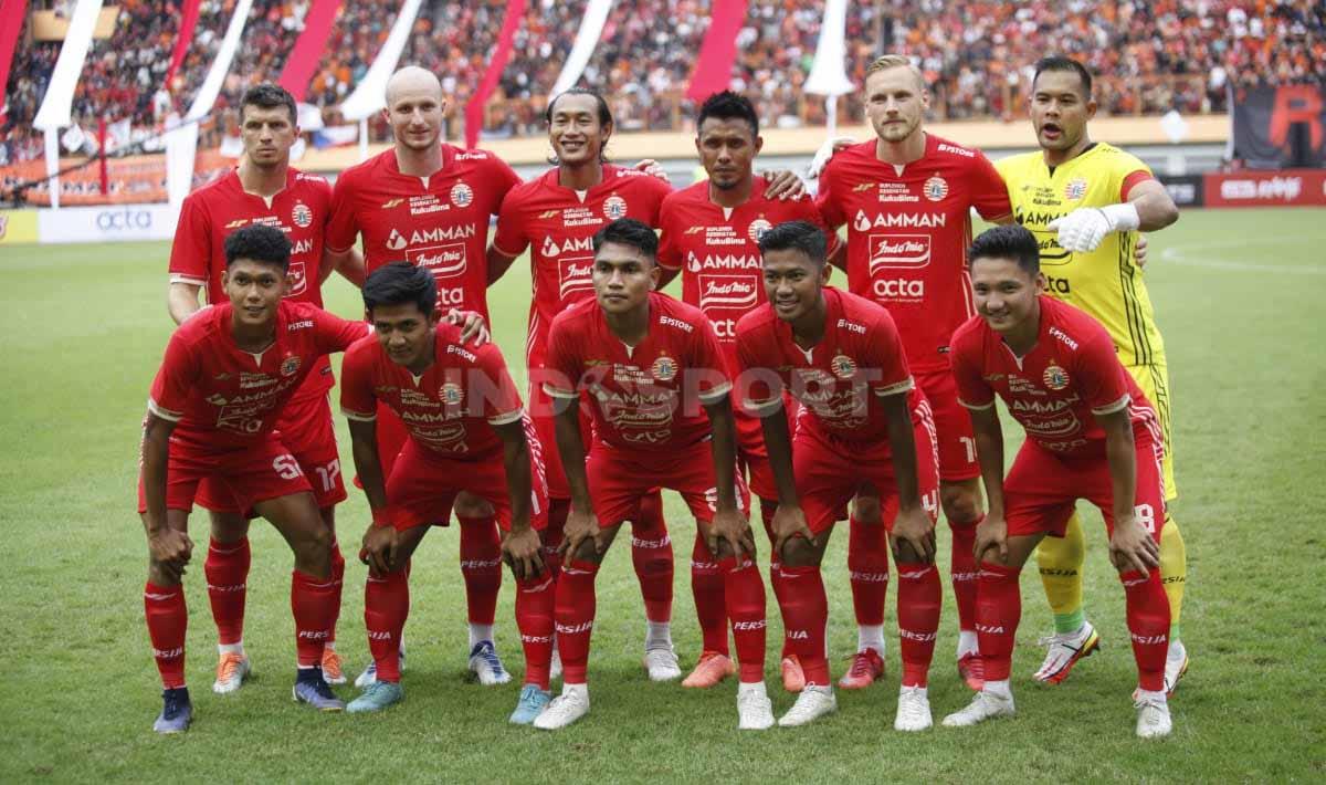 Acara launching tim Persija Jakarta untuk Liga 1 2022/2023 sekaligus pertandingan uji coba melawan RANS Nusantara di Stadion Wibawa Mukti, Sabtu (16/07/22). - INDOSPORT