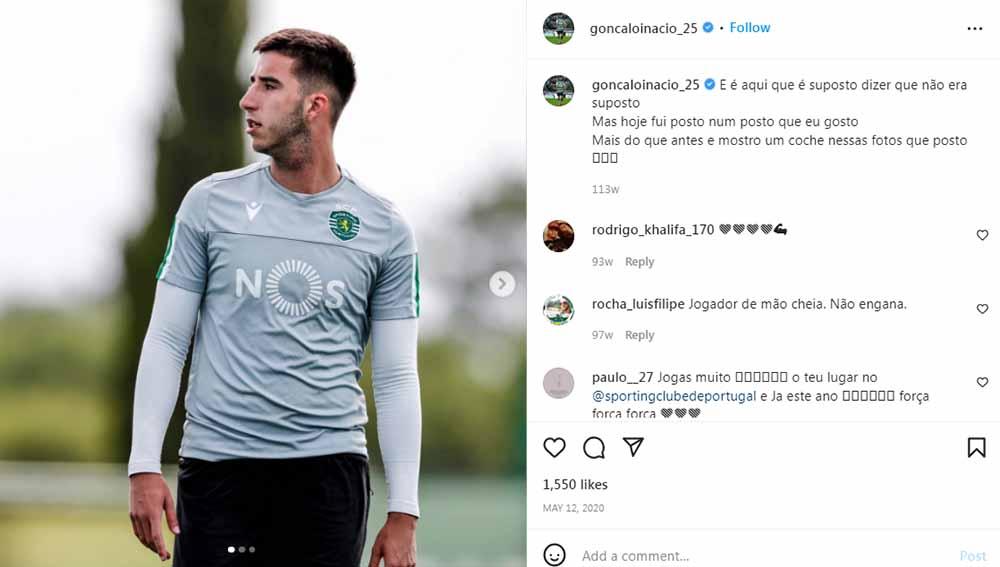 Rumor bursa transfer raksasa Liga Inggris, Liverpool, pada Jumat (27/10/23), difavoritkan gaet Goncalo Inacio, tetapi Jamal Musiala ditikung? Foto: Instagram@goncaloinacio_25