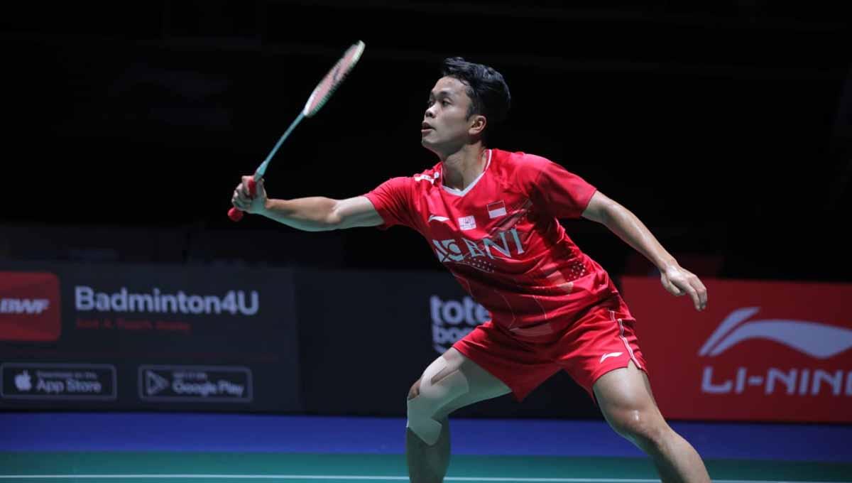 Tunggal putra Indonesia, Anthony Sinisuka Ginting juara Singapore Open 2022, Minggu (17/07/22). Foto: PBSI - INDOSPORT