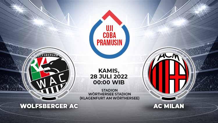 Berikut merupakan prediksi laga pramusim antara Wolfsberger vs AC Milan yang bakal digelar pada hari Kamis (28/07/22) dini hari WIB.