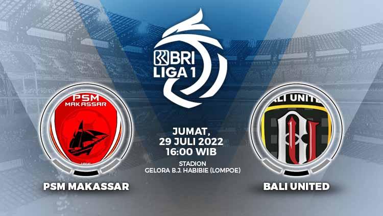 Prediksi pertandingan antara PSM Makassar vs Bali United (BRI Liga 1). - INDOSPORT
