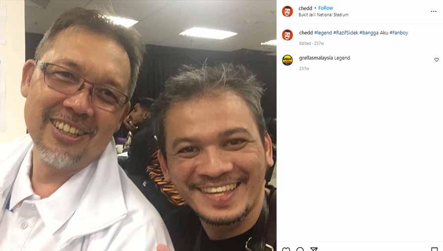 Razif Sidek (kiri) ya, legenda bulutangkis Malaysia. Foto: Instagram@chedd