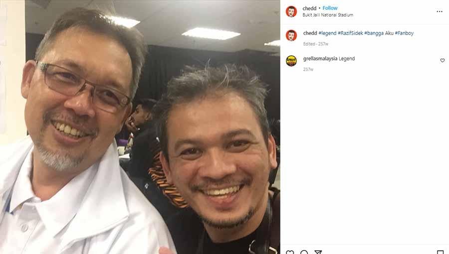 Razif Sidek (kiri) ya, legenda bulutangkis Malaysia. Foto: Instagram@chedd - INDOSPORT