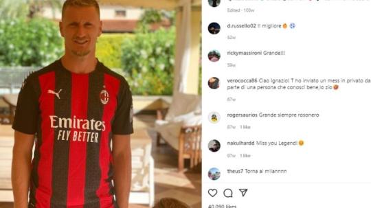 Mantan pemain AC Milan, Ignazio Abate. Foto: instagram/ignazioabate.