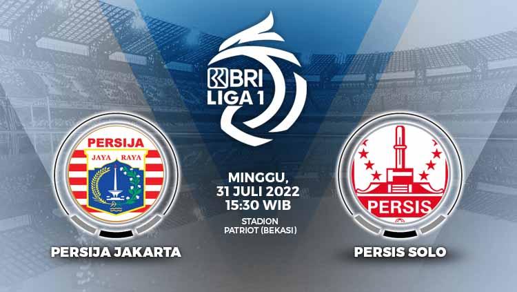 Prediksi pertandingan antara Persija Jakarta vs Persis Solo di Liga 1. - INDOSPORT