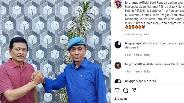 Lord Rangga yang terkenal dengan Sunda Empire, terpilih sebagai manajer tim Liga 3 Persab Brebes.